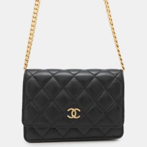 Chanel Matelasse Pearl Chain Mini Black Lambskin Chain Wallet, Wallets & Money Clips - Luxury Closet catalog