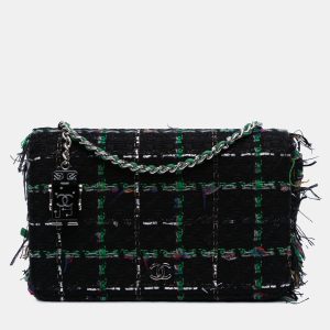 Chanel Black Quilted Boucle Tweed Robot Charm Wallet On Chain, Wallets & Money Clips - Luxury Closet catalog