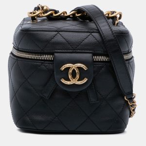 Chanel Black Small CC Lambskin Vanity Case, Shoulder Bags - Luxury Closet catalog