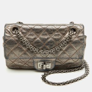Chanel Metallic Quilted Leather Reissue 2.55 Reissue Mini Flap Bag, Shoulder Bags - Luxury Closet catalog