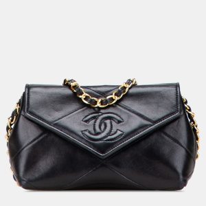 Chanel Black Mini CC Quilted Lambskin Single Flap, Shoulder Bags - Luxury Closet catalog