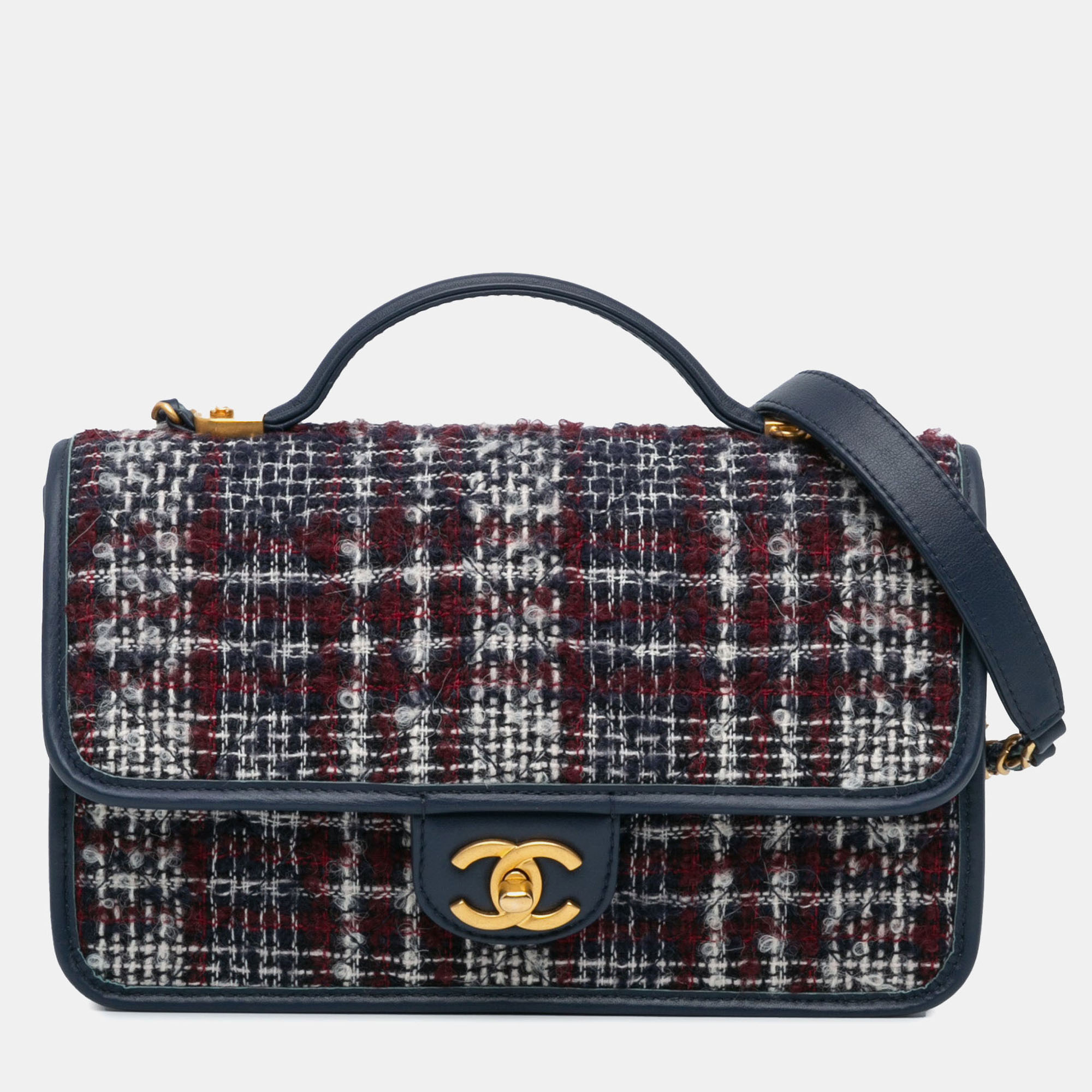 Chanel School Memory Small Tweed Top Handle Flap Bag, Satchels - Luxury Closet catalog