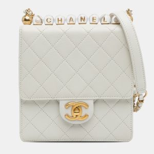 Chanel Chic Pearls Flap Small Lambskin Shoulder Bag, Handbags - Luxury Closet catalog