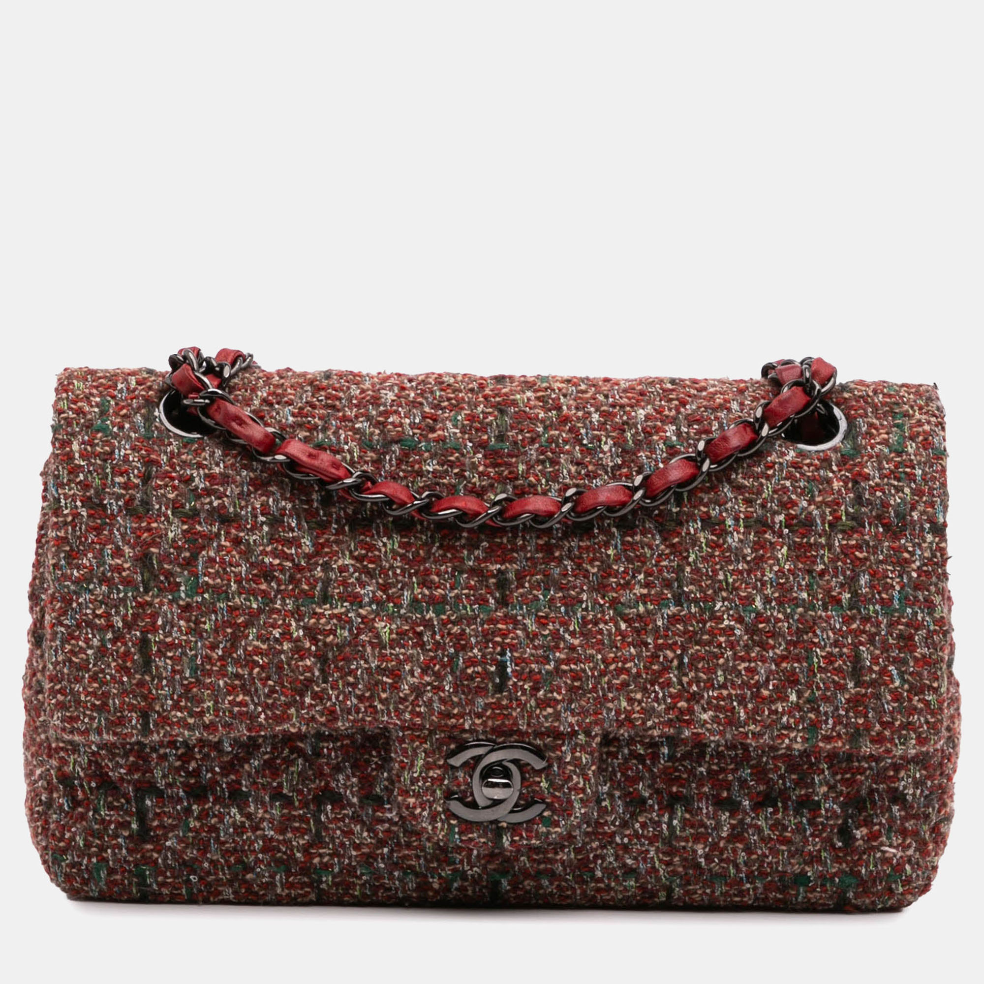 Chanel Classic Double Flap Medium Tweed Shoulder Bag, Handbags - Luxury Closet catalog