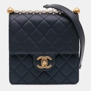 Chanel Chic Pearls Flap Small Lambskin Shoulder Bag, Handbags - Luxury Closet catalog