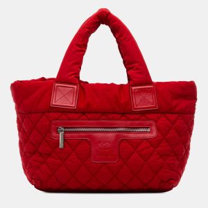Chanel Red Small Quilted Nylon Coco Cocoon Tote, Tote Handbags - Luxury Closet catalog