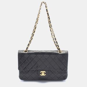 Chanel Double Flap Medium Black Lambskin Shoulder Bag, Handbags - Luxury Closet catalog
