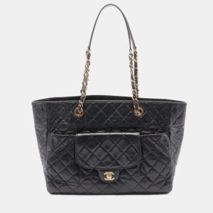 Chanel CC Black Leather Tote Bag, Tote Handbags - Luxury Closet catalog