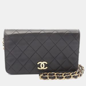 Chanel Full Flap Mini Black Lambskin Shoulder Bag, Handbags - Luxury Closet catalog