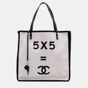 Chanel White Small Canvas Lets Demonstrate Tote, Tote Handbags - Luxury Closet catalog