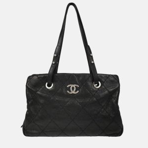 Chanel CC Black Calfskin Tote Handbag, Tote Handbags - Luxury Closet catalog