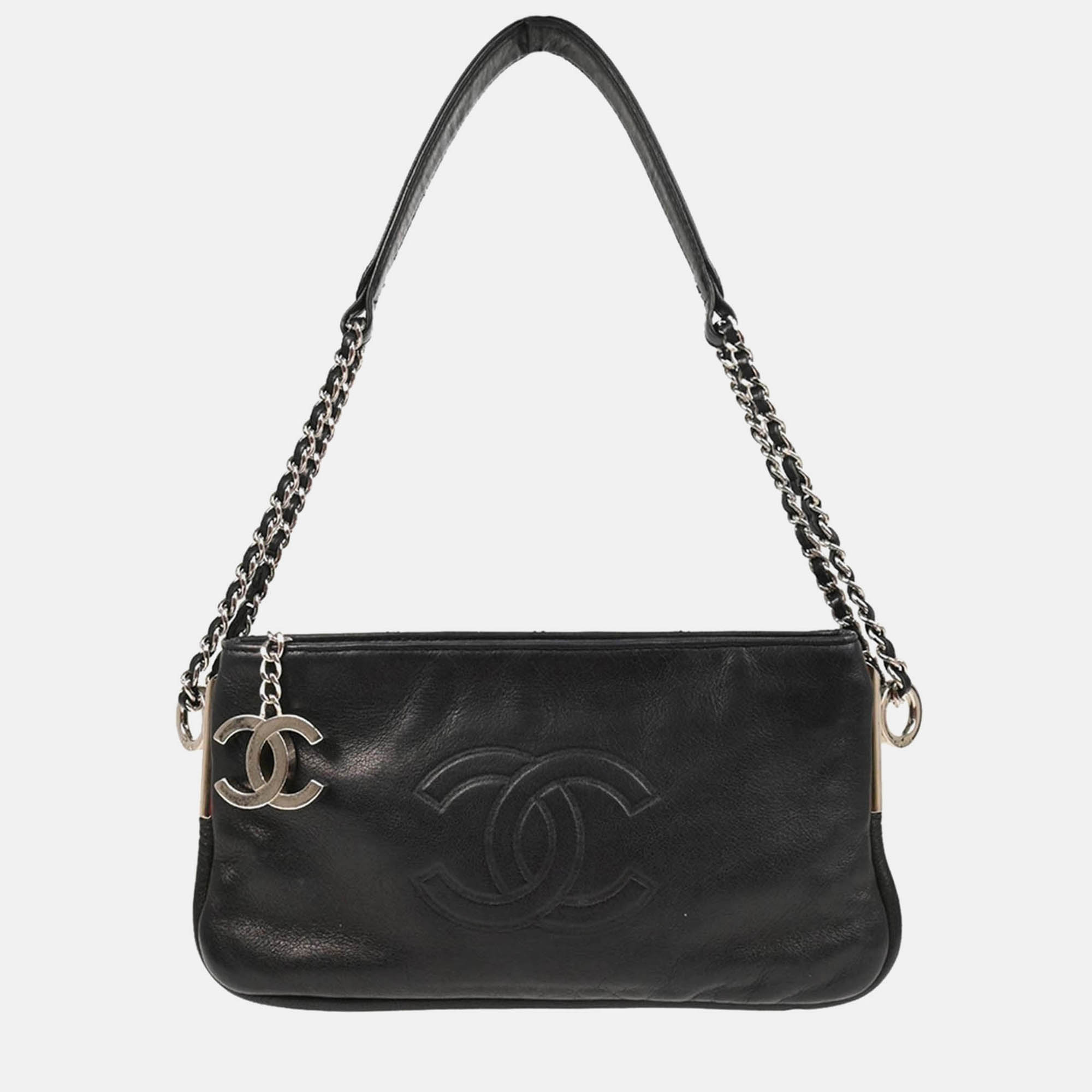 Chanel CC Black Calfskin Handbag, Satchels - Luxury Closet catalog