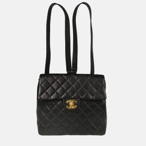 Chanel CC Black Lambskin Backpack, Backpacks - Luxury Closet catalog