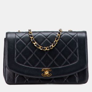 Chanel Black Medium Lambskin Diana Flap Blag, Shoulder Bags - Luxury Closet catalog