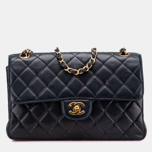 Chanel Black Medium Quilted Lambskin Double Sided Flap, Shoulder Bags - Luxury Closet catalog
