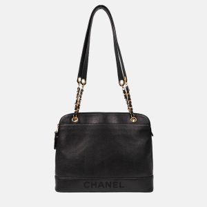 Chanel Black Calfskin Shoulder Bag, Tote Handbags - Luxury Closet catalog