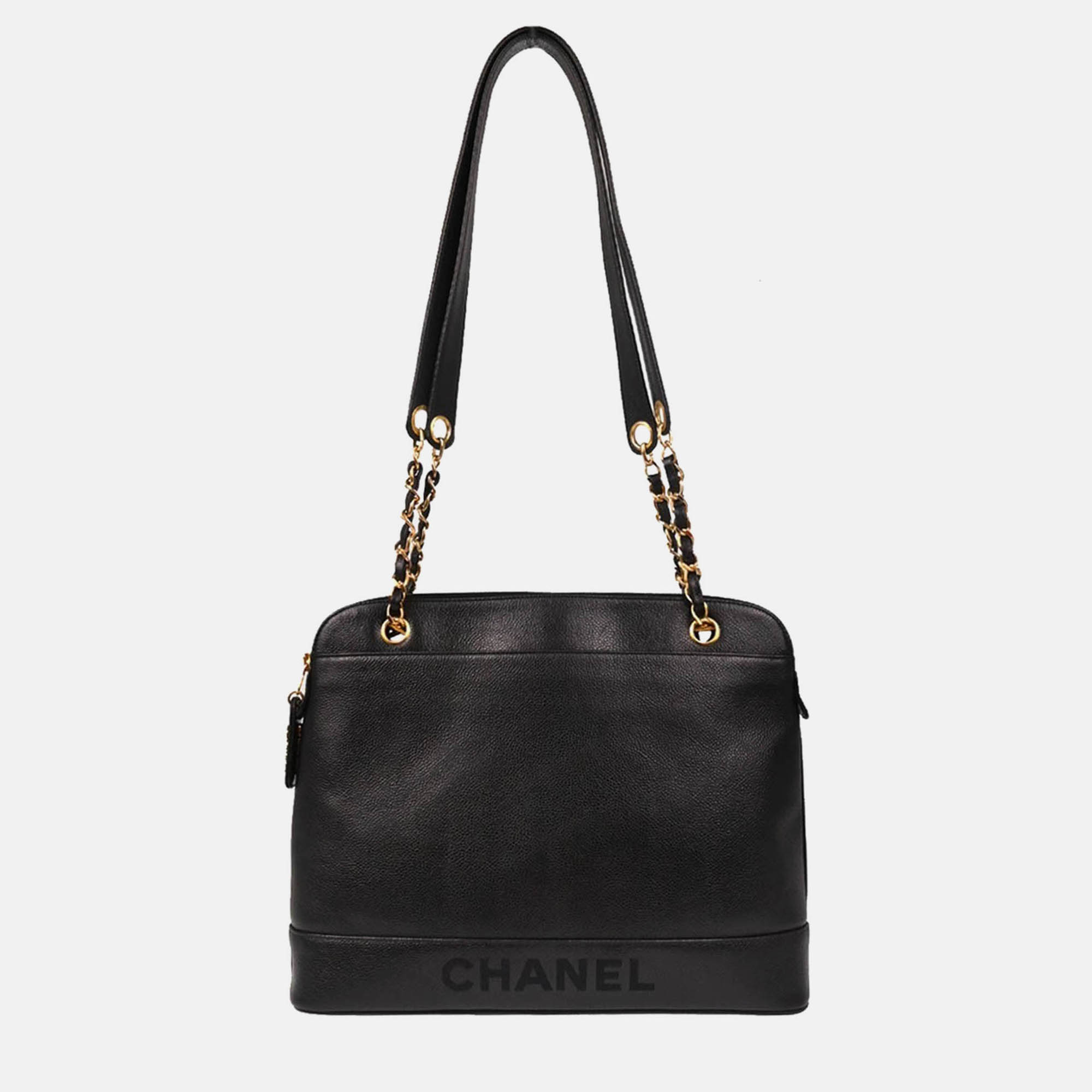 Chanel Black Calfskin Shoulder Bag, Tote Handbags - Luxury Closet catalog