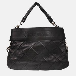 Chanel Black Calfskin Handbag, Tote Handbags - Luxury Closet catalog