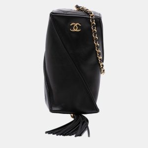 Chanel Black CC Lambskin Tassel Clutch with Chain, Clutches & Special Occasion Bags - Luxury Closet catalog