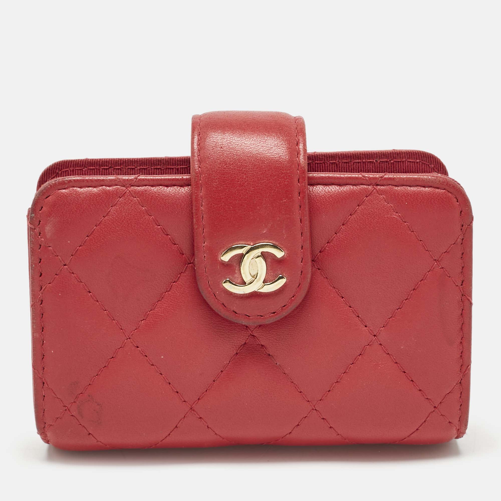 Chanel Pink Quilted Leather Gusset Card Holder, Wallets & Money Clips - Luxury Closet catalog