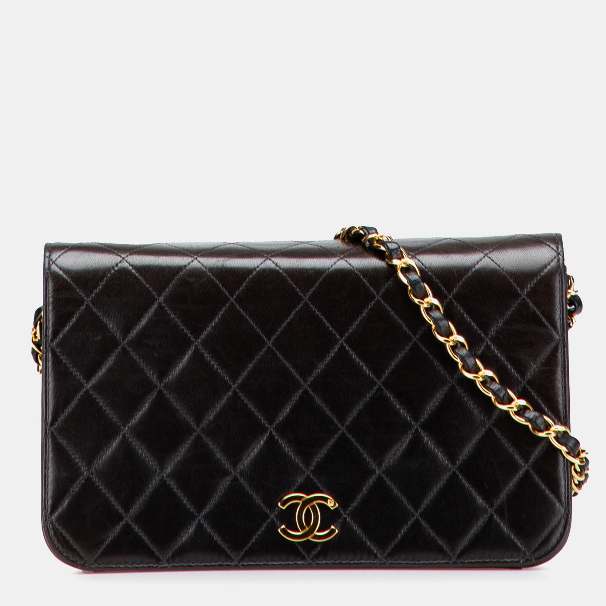 Chanel Black CC Quilted Lambskin Full Single Flap, Shoulder Bags - Luxury Closet catalog