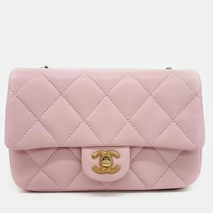 Chanel Pink Leather Lambskin Heart Chain New Mini bag, Handbags - Luxury Closet catalog