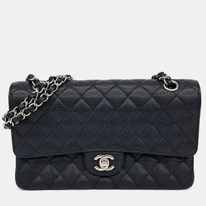 Chanel Black Leather Caviar Classic Medium bag, Handbags - Luxury Closet catalog