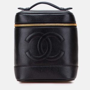 Chanel Black CC Caviar Vanity Case, Handbags - Luxury Closet catalog