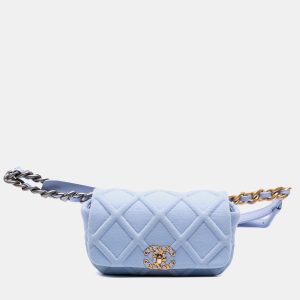 Chanel Blue Jersey 19 Flap Belt Bag, Handbags - Luxury Closet catalog