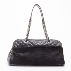Chanel Black Leather and Fur Satchel, Satchels - Luxury Closet catalog