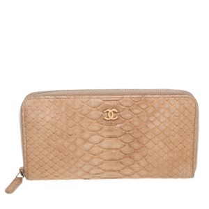 Chanel Beige Python Zip Around Wallet, Wallets & Money Clips - Luxury Closet catalog