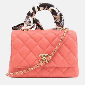 Chanel Pink Caviar Leather Coco Top Handle Bag, Handbags - Luxury Closet catalog