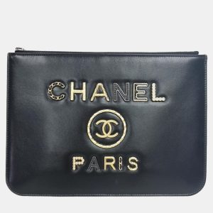 Chanel Black Leather 19 Clutch Bag, Handbags - Luxury Closet catalog