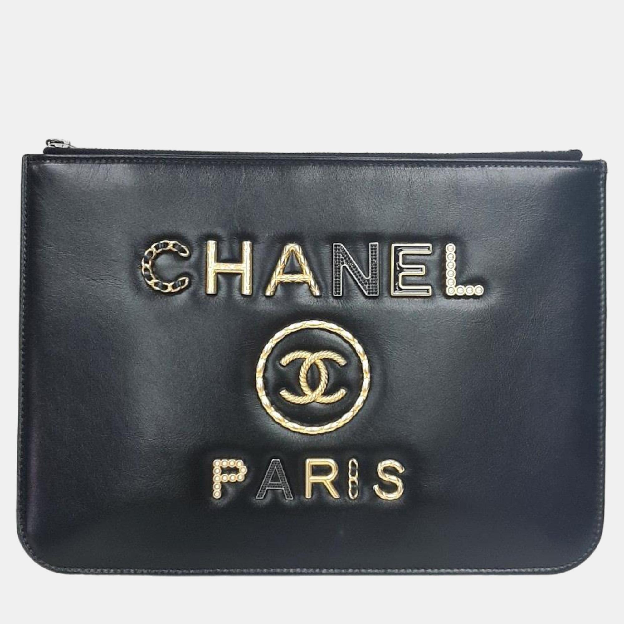 Chanel Black Leather 19 Clutch Bag, Handbags - Luxury Closet catalog