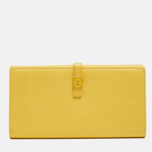 Chanel Yellow Leather CC Flap French Continental Wallet, Wallets & Money Clips - Luxury Closet catalog