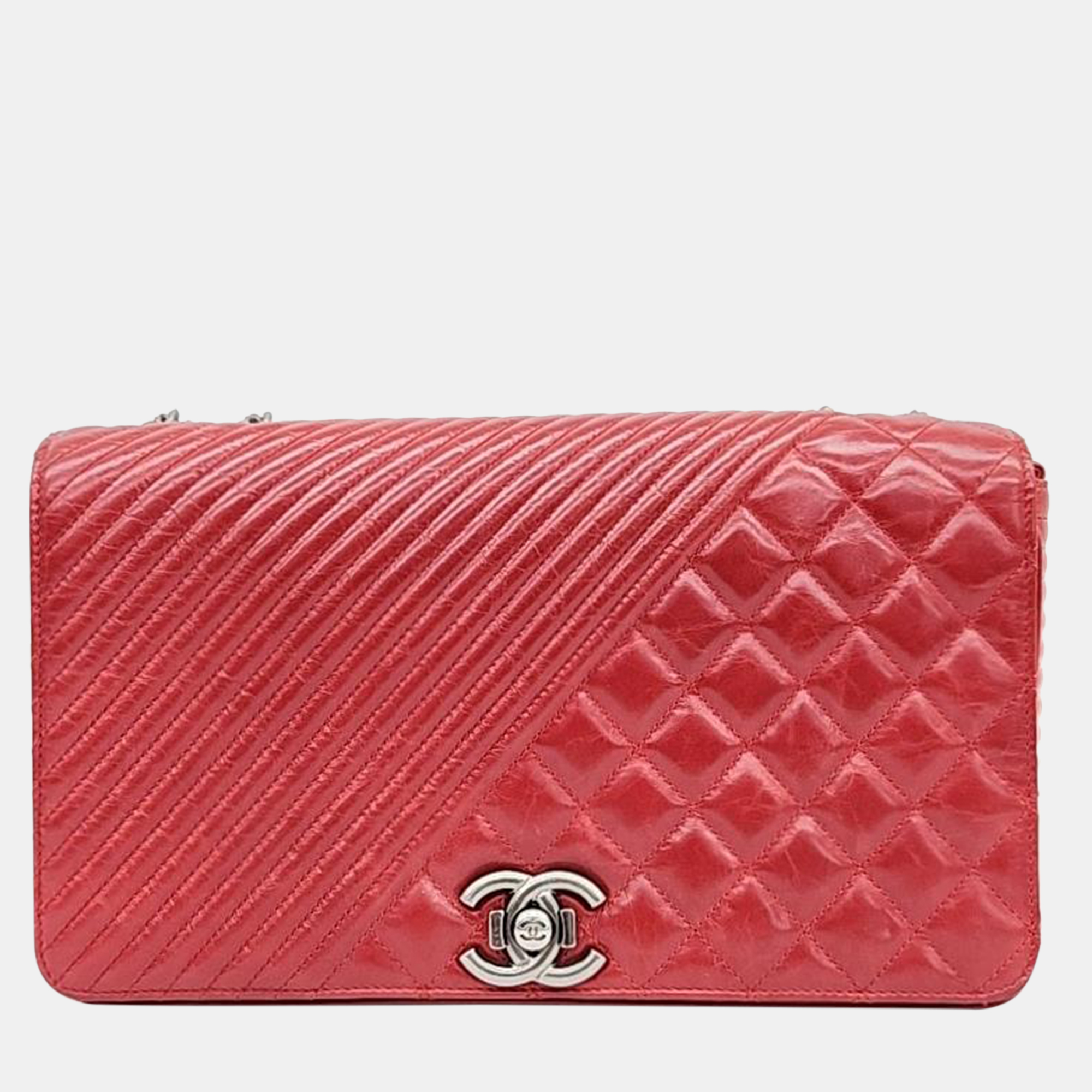 Chanel Red Leather Chain Shoulder Bag, Shoulder Bags - Luxury Closet catalog