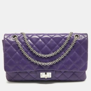 Chanel Purple Quilted Leather 227 Reissue 2.55 Flap Bag, Shoulder Bags - Luxury Closet catalog