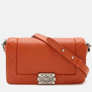 Chanel Orange Leather  Reverso Boy Shoulder Bags, Shoulder Bags - Luxury Closet catalog