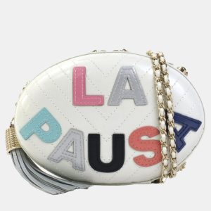 Chanel White La Pausa Evening Bag, Handbags - Luxury Closet catalog