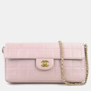 Chanel Light Pink Leather Chocolate Bar Shoulder Bag, Shoulder Bags - Luxury Closet catalog