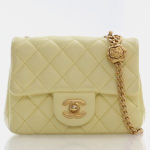 Chanel Quilted Lambskin Mini Sweet Camellia Adjustable Chain Square Flap Bag, Shoulder Bags - Luxury Closet catalog