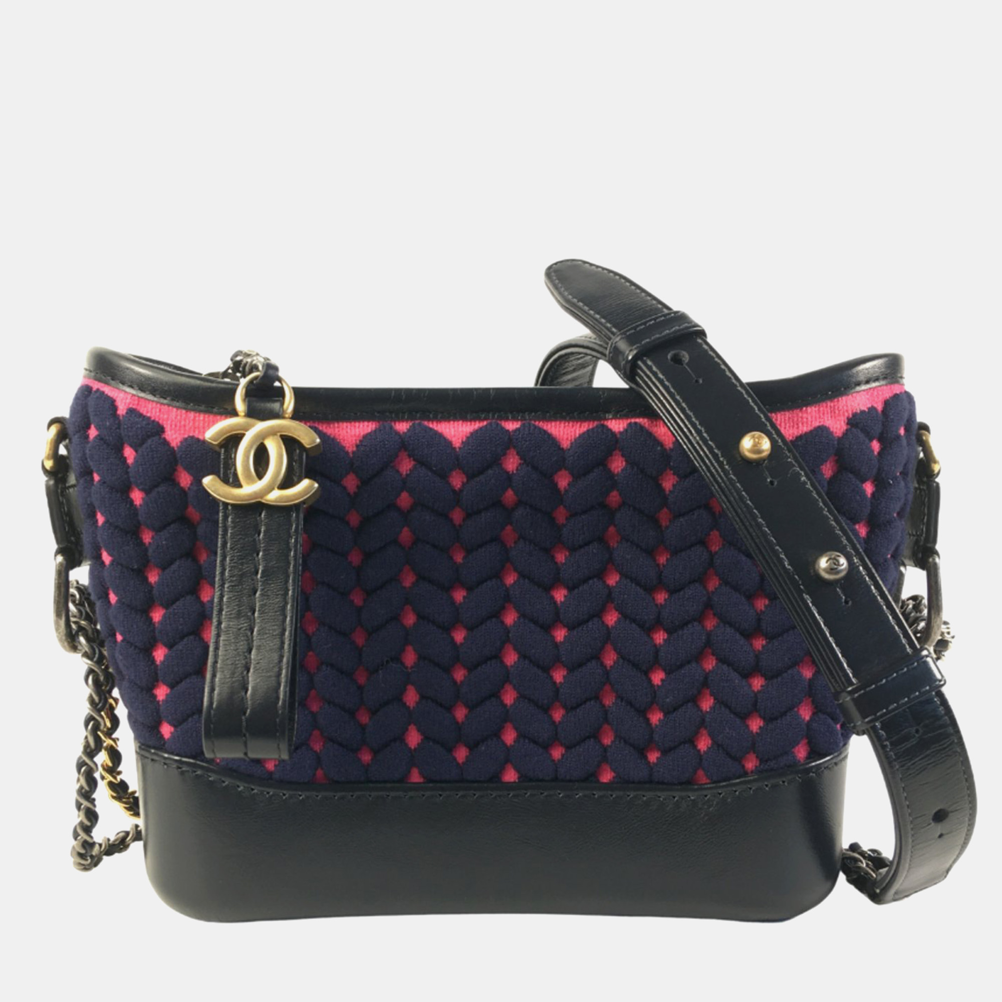 Chanel Knit Fabric and Leather Small Gabrielle Shoulder Bags, Shoulder Bags - Luxury Closet catalog