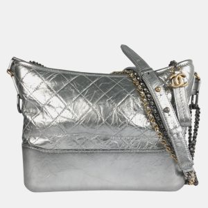 Chanel Silver Leather Medium Gabrielle Shoulder Bags, Shoulder Bags - Luxury Closet catalog