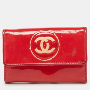 Chanel Red Patent Leather CC Compact Wallet, Wallets & Money Clips - Luxury Closet catalog