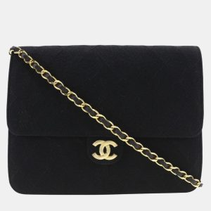 Chanel Black Fabric Flap Bag Shoulder Bag, Shoulder Bags - Luxury Closet catalog
