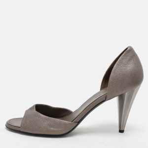 Chanel Grey Leather D'orsay Pumps Size 39, Pumps - Luxury Closet catalog