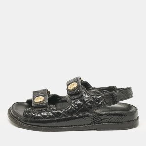 Chanel Black Leather Dad Slingback Sandals Size 36, Sandals - Luxury Closet catalog