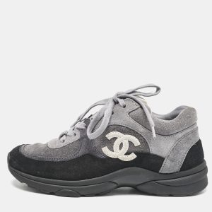 Chanel Tricolor Suede  CC Lace Up Sneakers Size 36, Athletic Shoes & Sneakers - Luxury Closet catalog