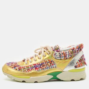 Chanel Multicolor Tweed and Leather Low Top Sneakers Size 38, Athletic Shoes & Sneakers - Luxury Closet catalog