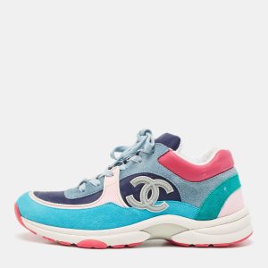 Chanel Multicolor Suede and Nylon CC Low Top Sneakers Size 40, Athletic Shoes & Sneakers - Luxury Closet catalog